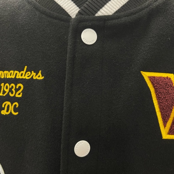 New Era NFL Washington Commanders Chenille Wool Blend Varsity Jacket Choose Size - Picture 5 of 6
